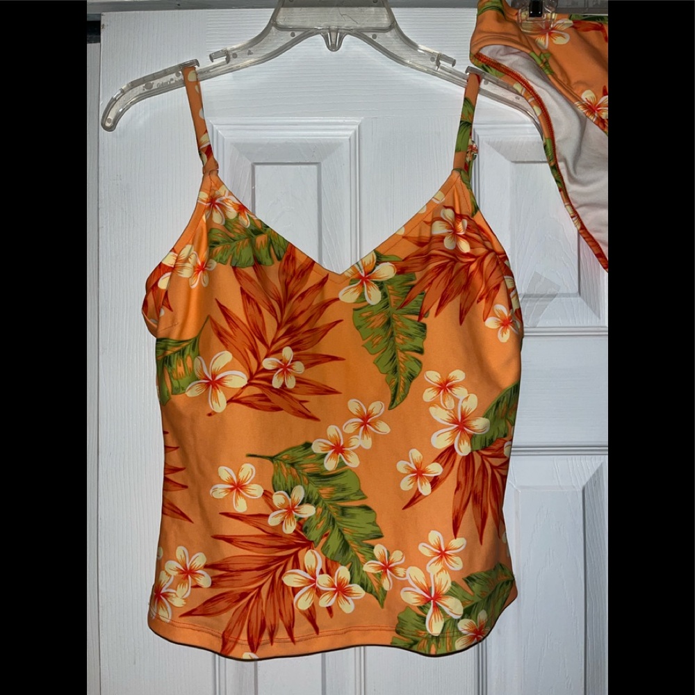Gloria Vanderbilt Peach Beach 2 Piece, Size 12 - Picture 2 of 8